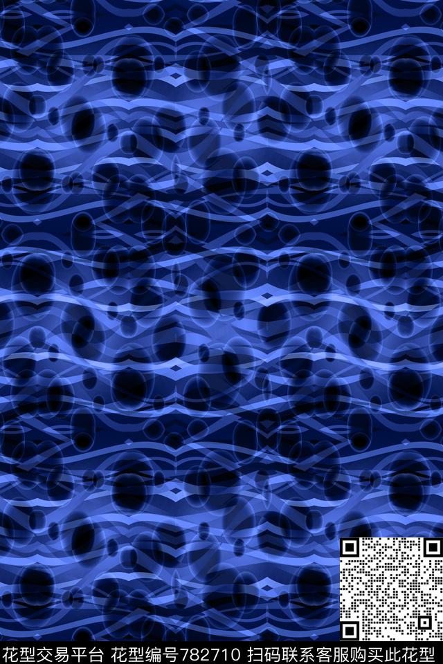 波浪条纹曲线细条纹数码印花华亿平台下载（图片编号: 782710） - 瓦栏（Walan）