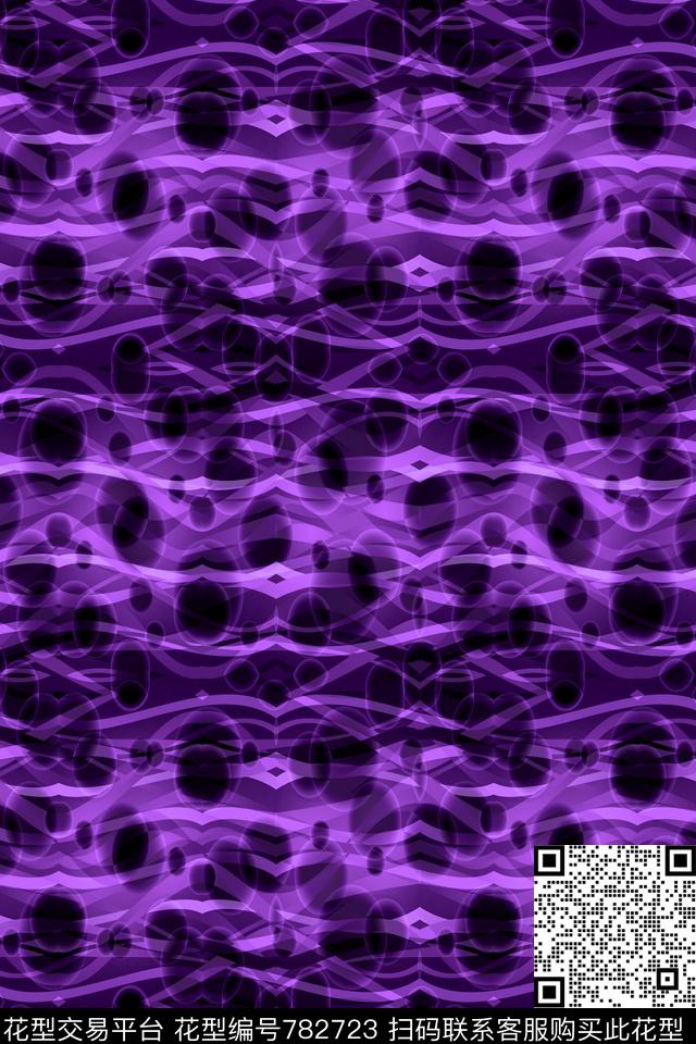 波浪条纹曲线细条纹数码印花华亿平台下载（图片编号: 782723） - 瓦栏（Walan）