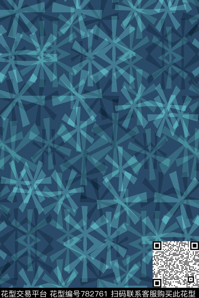 菱形五角星不规则几何传统印花华亿平台下载（图片编号: 782761） - 瓦栏（Walan）