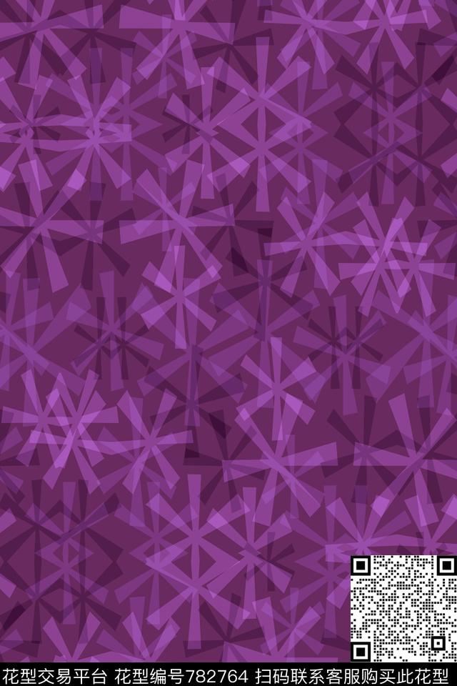 菱形五角星不规则几何传统印花华亿平台下载（图片编号: 782764） - 瓦栏（Walan）