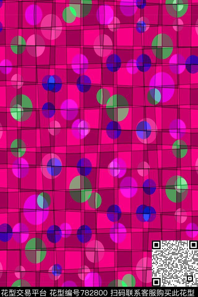 色块圆形圆圈传统印花华亿平台下载（图片编号: 782800） - 瓦栏（Walan）