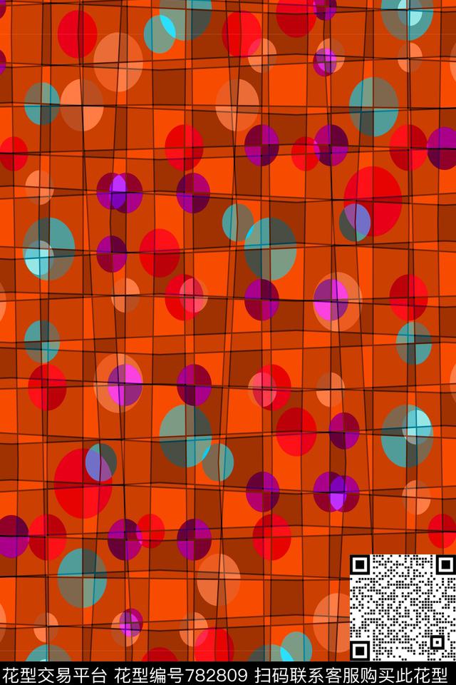 色块圆形圆圈传统印花华亿平台下载（图片编号: 782809） - 瓦栏（Walan）