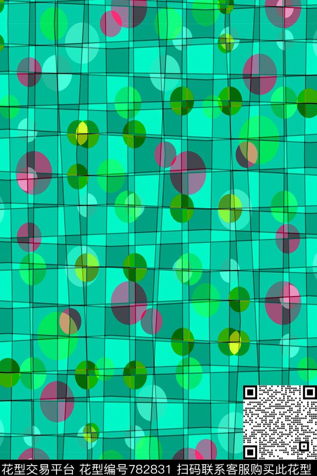 色块圆形圆圈传统印花华亿平台下载（图片编号: 782831） - 瓦栏（Walan）