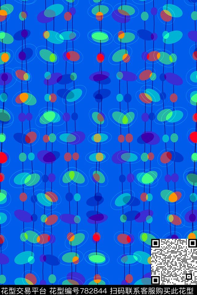 色块波点圆形传统印花华亿平台下载（图片编号: 782844） - 瓦栏（Walan）