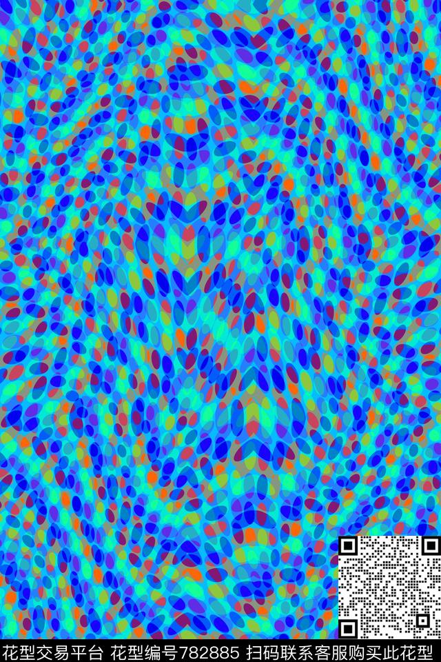 圆点波点圆形传统印花华亿平台下载（图片编号: 782885） - 瓦栏（Walan）