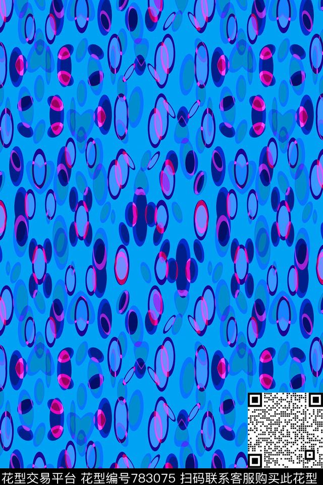 圆点圆形圆圈传统印花华亿平台下载（图片编号: 783075） - 瓦栏（Walan）