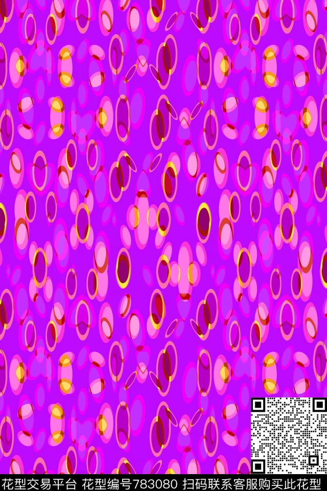 圆点圆形圆圈传统印花华亿平台下载（图片编号: 783080） - 瓦栏（Walan）