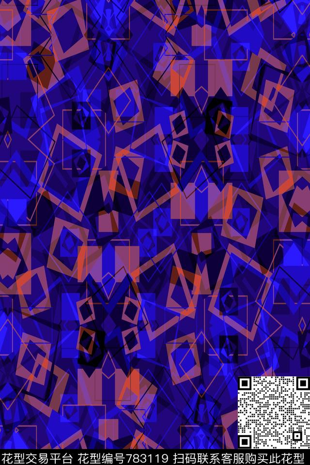 千鸟格方格小方块传统印花华亿平台下载（图片编号: 783119） - 瓦栏（Walan）