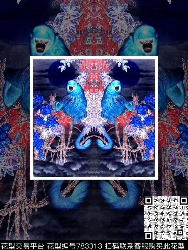 商务男装男装T桖胸花潮流男装数码印花华亿平台下载（图片编号: 783313） - 瓦栏（Walan）