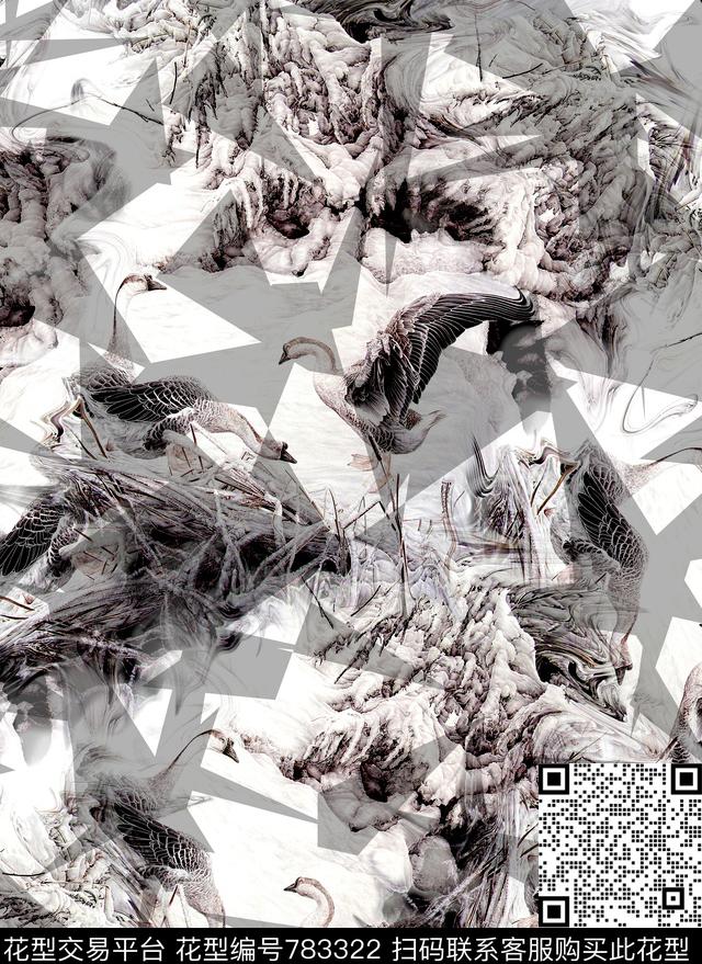 男装T桖商务男装潮流男装数码印花华亿平台下载（图片编号: 783322） - 瓦栏（Walan）