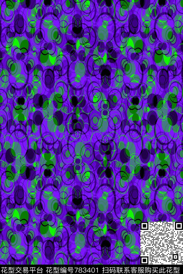 不规则几何圆点波点传统印花华亿平台下载（图片编号: 783401） - 瓦栏（Walan）