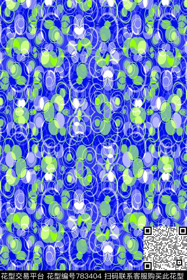 不规则几何圆点波点传统印花华亿平台下载（图片编号: 783404） - 瓦栏（Walan）