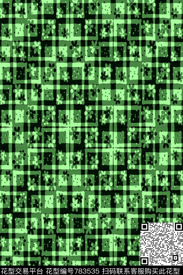 色块小方块马赛克传统印花华亿平台下载（图片编号: 783535） - 瓦栏（Walan）