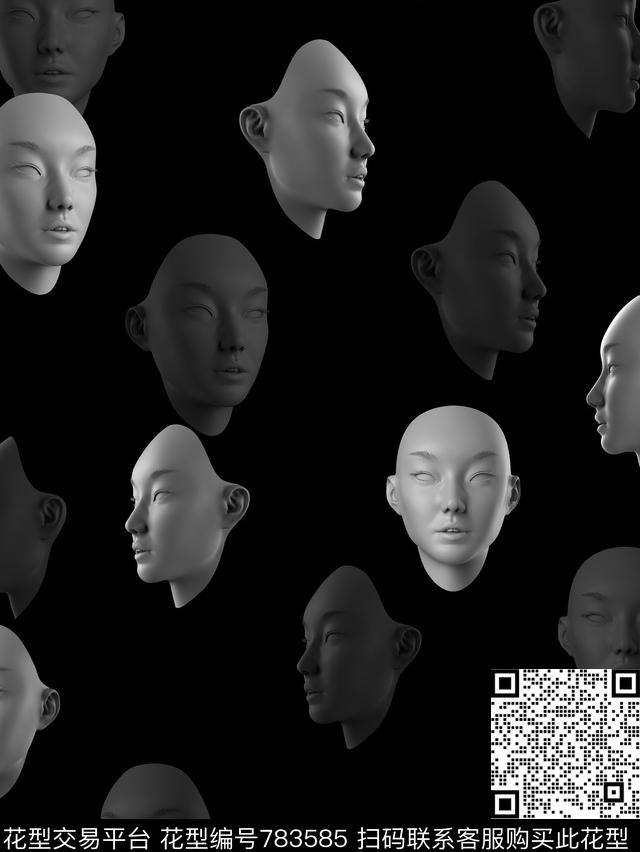 艺术男装华亿平台人物数码印花华亿平台下载（图片编号: 783585） - 瓦栏（Walan）