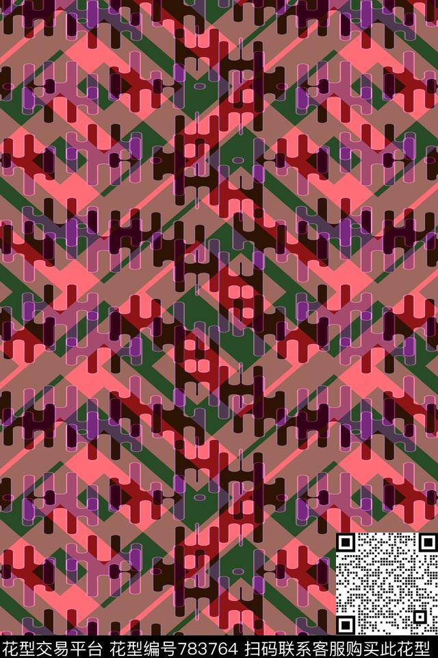 条子曲线波浪条纹传统印花华亿平台下载（图片编号: 783764） - 瓦栏（Walan）