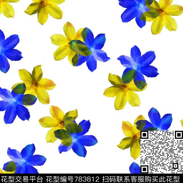 小碎花花朵花卉传统印花华亿平台下载（图片编号: 783812） - 瓦栏（Walan）