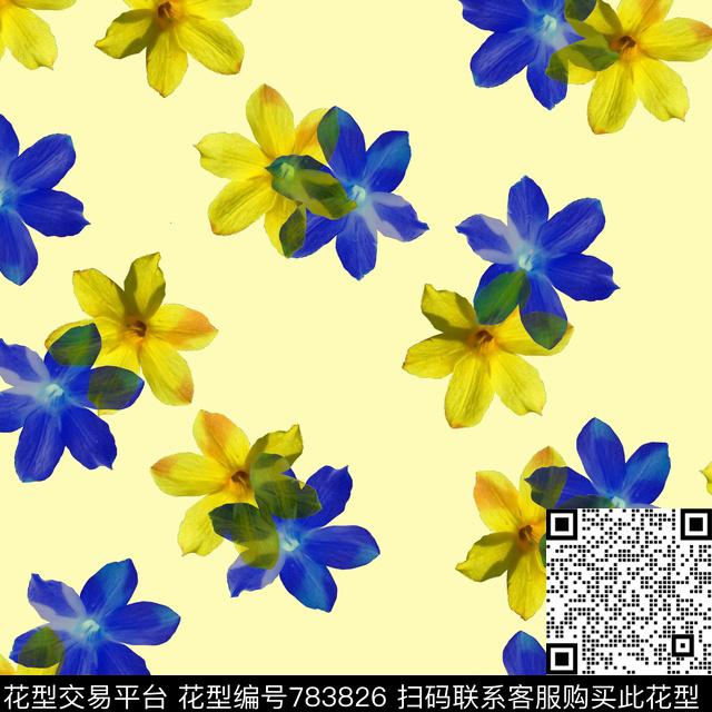 小碎花花朵花卉数码印花华亿平台下载（图片编号: 783826） - 瓦栏（Walan）