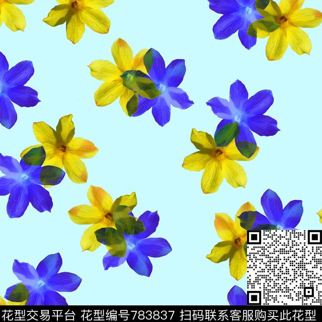 小碎花花朵花卉传统印花华亿平台下载（图片编号: 783837） - 瓦栏（Walan）