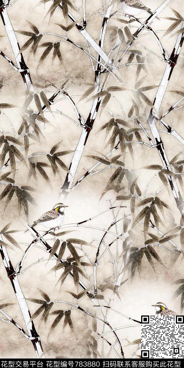 花卉乱花满版花数码印花华亿平台下载（图片编号: 783880） - 瓦栏（Walan）