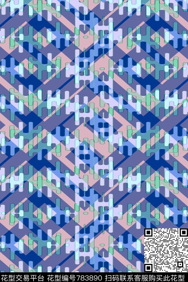 条子曲线波浪条纹传统印花华亿平台下载（图片编号: 783890） - 瓦栏（Walan）