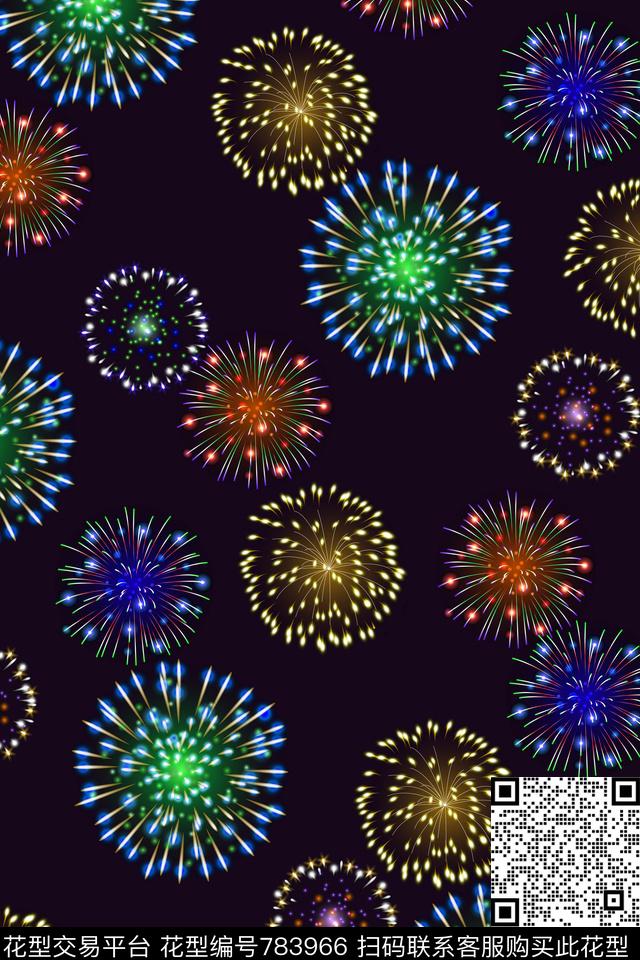 几何烟火泳装数码印花华亿平台下载（图片编号: 783966） - 瓦栏（Walan）