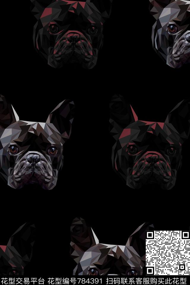 动物狗黑暗数码印花华亿平台下载（图片编号: 784391） - 瓦栏（Walan）