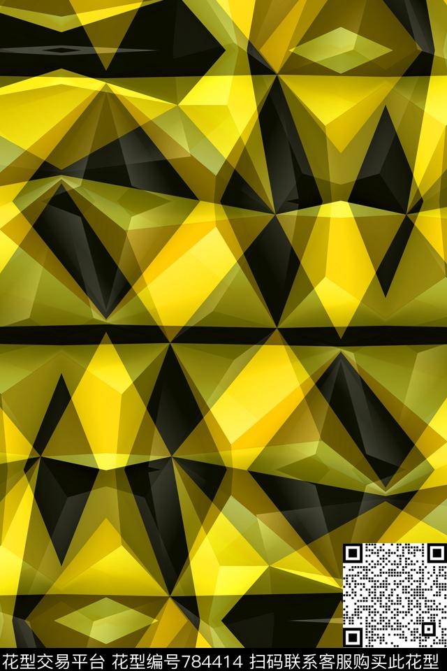 不规则几何菱形方格传统印花华亿平台下载（图片编号: 784414） - 瓦栏（Walan）