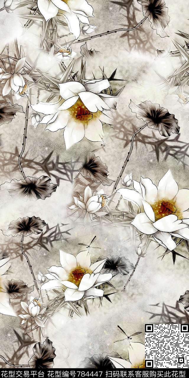 花朵数码华亿平台花卉数码印花华亿平台下载（图片编号: 784447） - 瓦栏（Walan）
