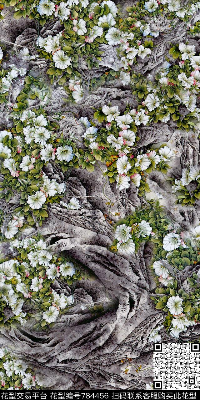 乱花大花小碎花数码印花华亿平台下载（图片编号: 784456） - 瓦栏（Walan）