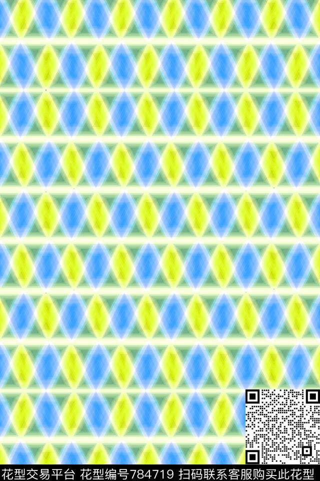 苏格兰格方格三角形传统印花华亿平台下载（图片编号: 784719） - 瓦栏（Walan）