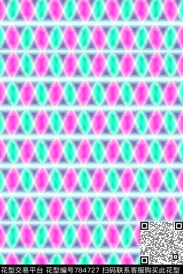 苏格兰格方格三角形传统印花华亿平台下载（图片编号: 784727） - 瓦栏（Walan）