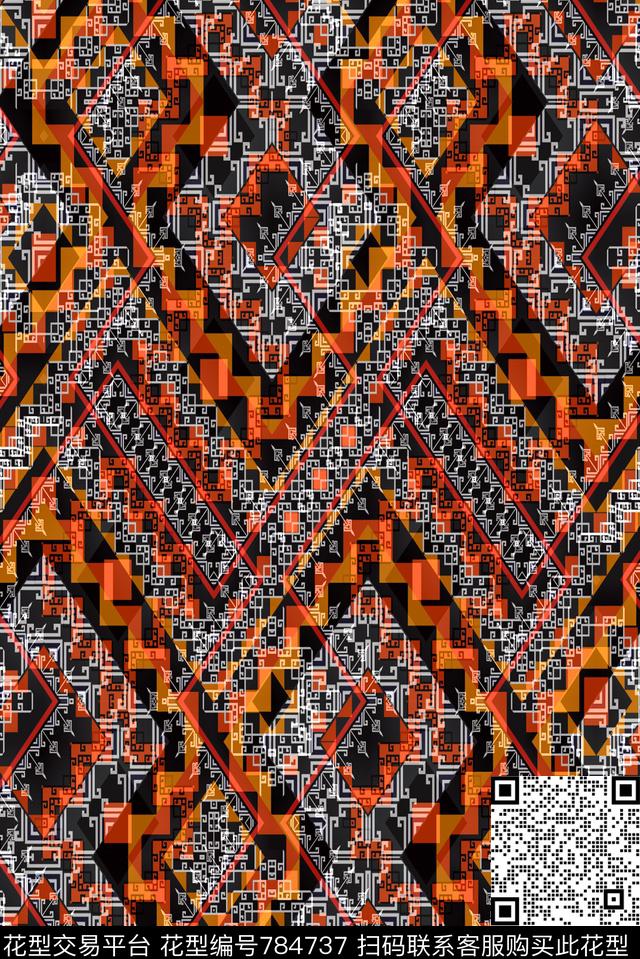 横条竖条条纹传统印花华亿平台下载（图片编号: 784737） - 瓦栏（Walan）