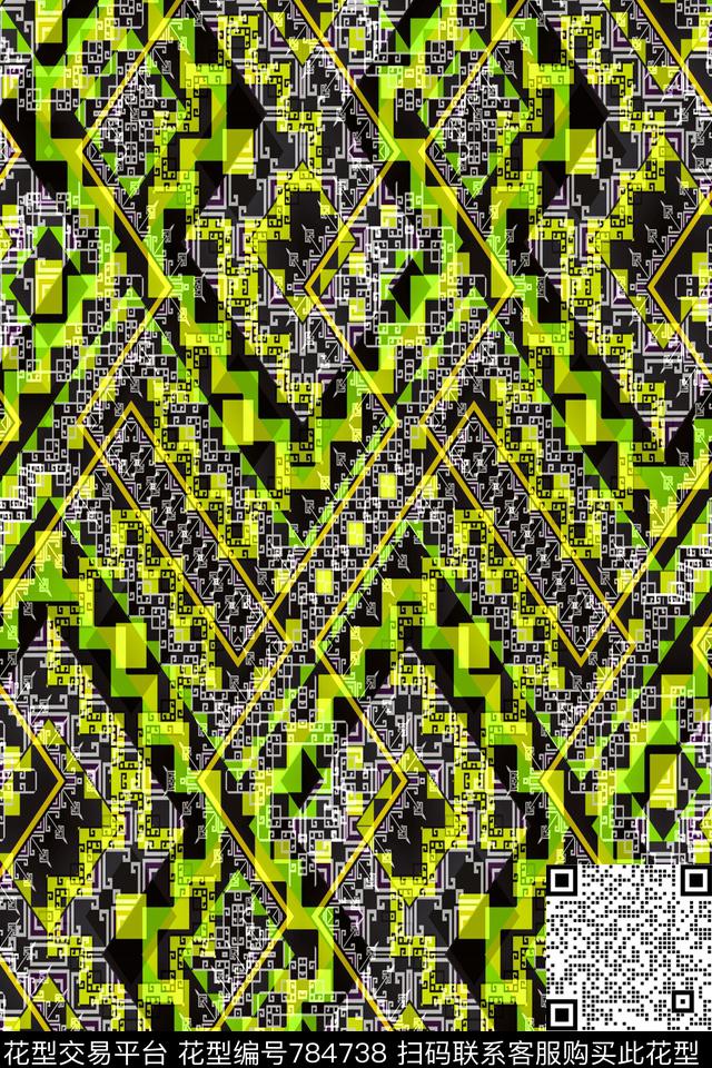 横条竖条条纹传统印花华亿平台下载（图片编号: 784738） - 瓦栏（Walan）