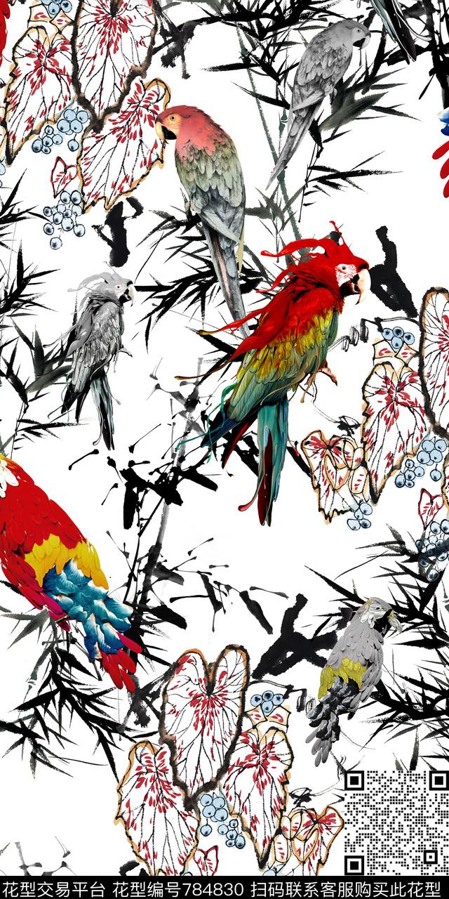 鸟数码流行时尚数码印花华亿平台下载（图片编号: 784830） - 瓦栏（Walan）