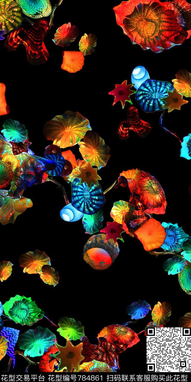 数码流行时尚趣味数码印花华亿平台下载（图片编号: 784861） - 瓦栏（Walan）