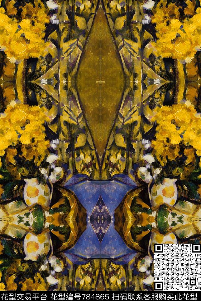 抽象趣味英伦数码印花华亿平台下载（图片编号: 784865） - 瓦栏（Walan）