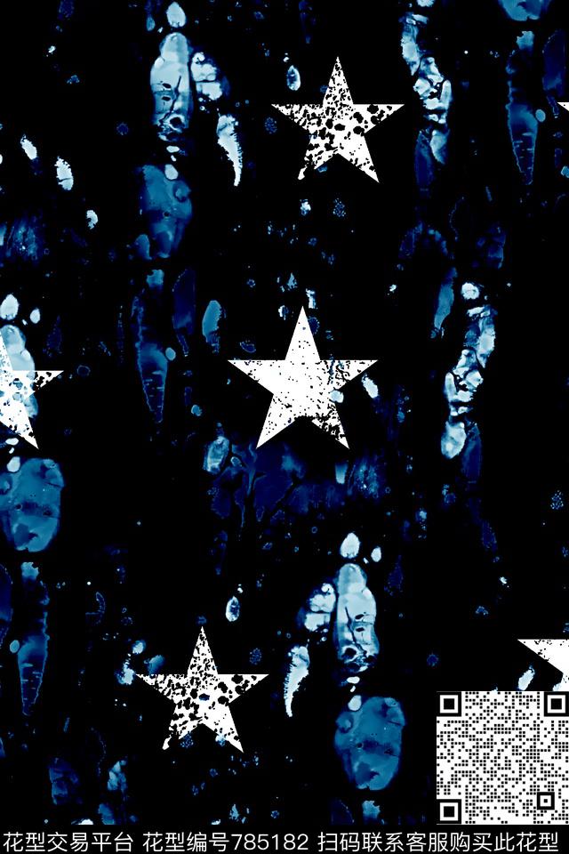 纹理底纹五角星男装羽绒服华亿平台数码印花华亿平台下载（图片编号: 785182） - 瓦栏（Walan）