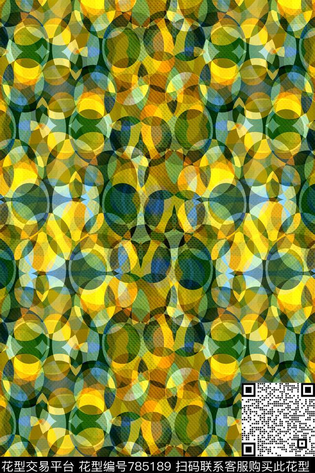 解构波点圆圈传统印花华亿平台下载（图片编号: 785189） - 瓦栏（Walan）