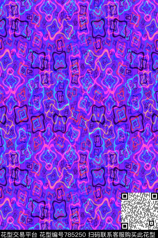 色块小方块不规则几何传统印花华亿平台下载（图片编号: 785250） - 瓦栏（Walan）