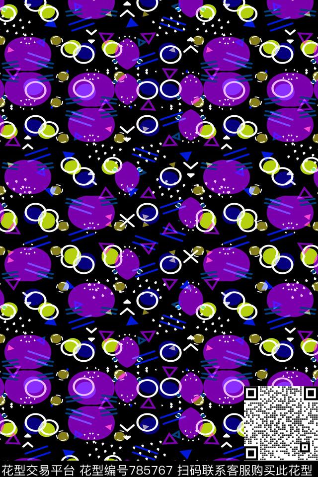 色块不规则几何小方块传统印花华亿平台下载（图片编号: 785767） - 瓦栏（Walan）