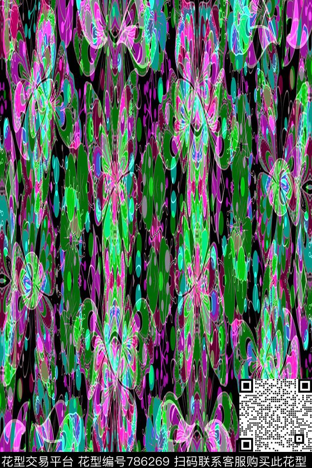 曲线波浪条纹横条传统印花华亿平台下载（图片编号: 786269） - 瓦栏（Walan）