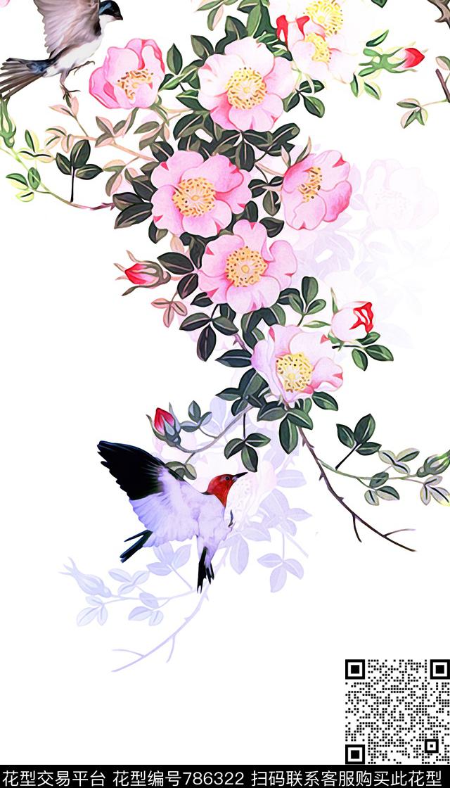 工笔画17年流行女装裙子泳衣夹克外套印花数码印花华亿平台下载（图片编号: 786322） - 瓦栏（Walan）