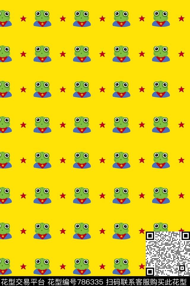 卡通动物童装传统印花华亿平台下载（图片编号: 786335） - 瓦栏（Walan）