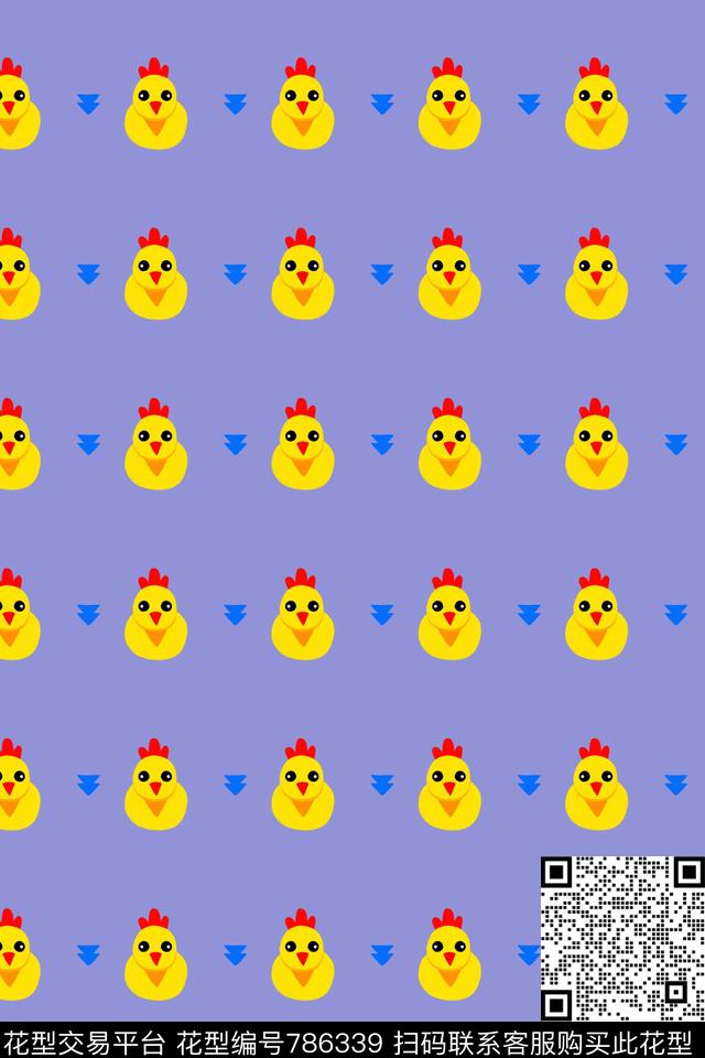 卡通动物童装传统印花华亿平台下载（图片编号: 786339） - 瓦栏（Walan）