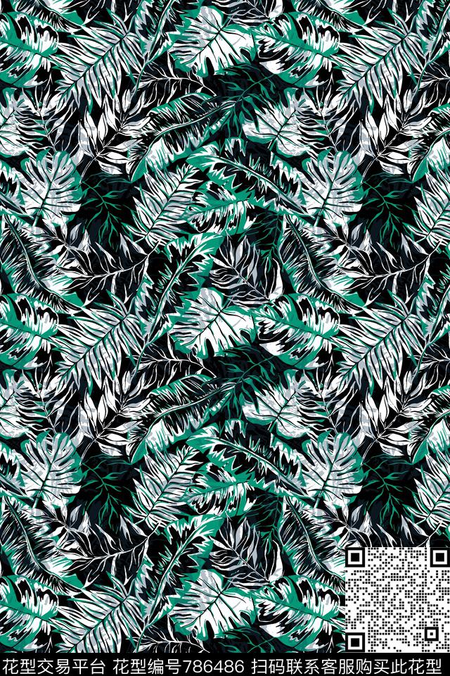 纹理抽象肌理叶子传统印花华亿平台下载（图片编号: 786486） - 瓦栏（Walan）