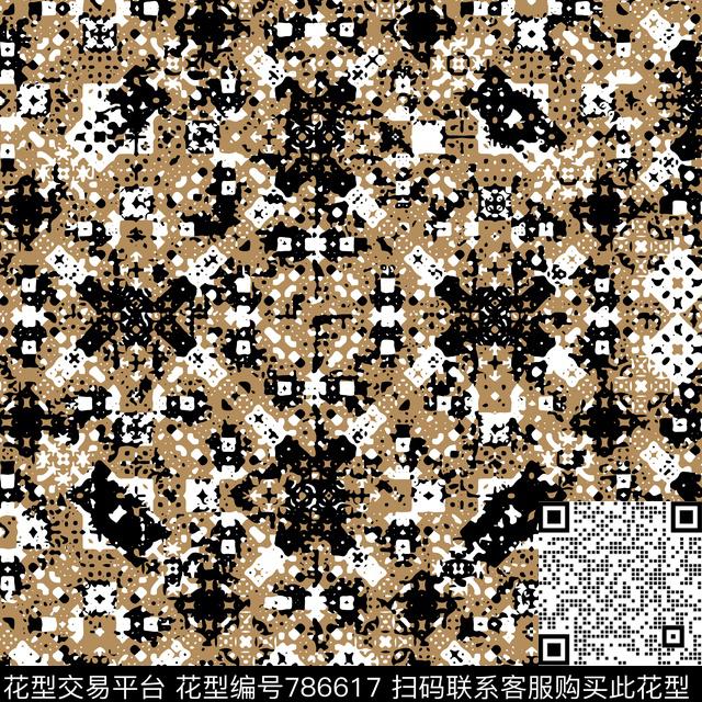 复古抽象肌理传统印花华亿平台下载（图片编号: 786617） - 瓦栏（Walan）