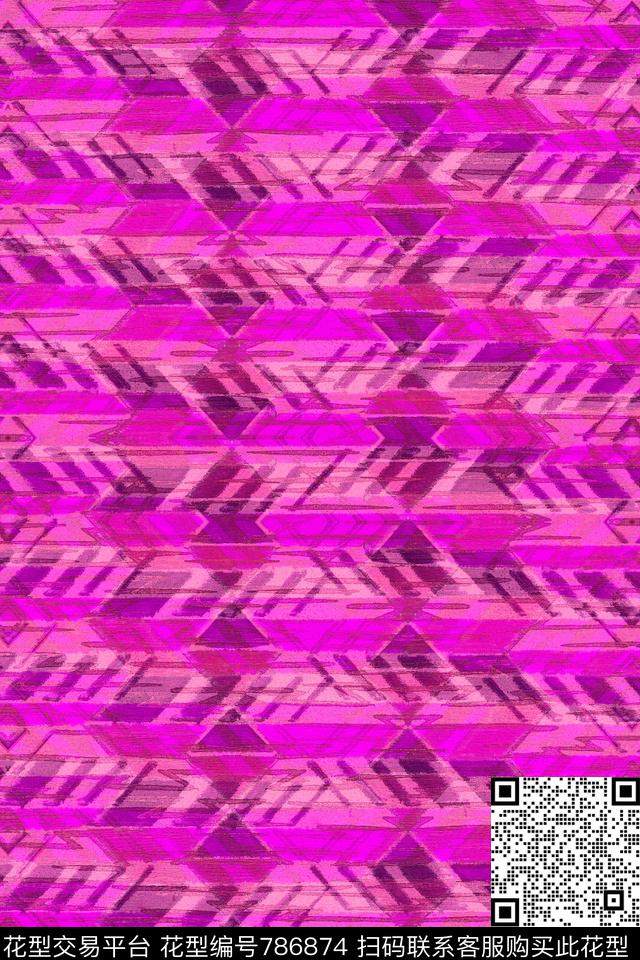 波浪条纹细条纹横条传统印花华亿平台下载（图片编号: 786874） - 瓦栏（Walan）