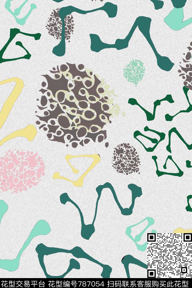 M可爱童装几何圆点L字母符号传统印花华亿平台下载（图片编号: 787054） - 瓦栏（Walan）