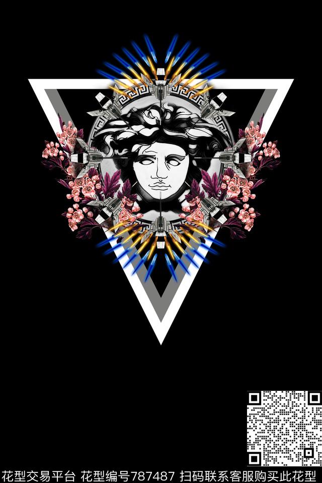 大牌钻石花卉数码印花华亿平台下载（图片编号: 787487） - 瓦栏（Walan）