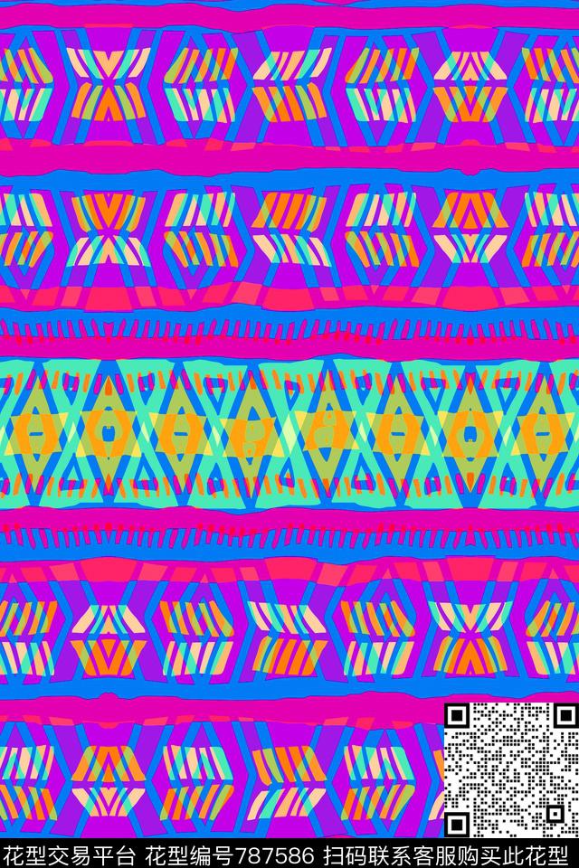 印度土耳其风格大马士革传统印花华亿平台下载（图片编号: 787586） - 瓦栏（Walan）